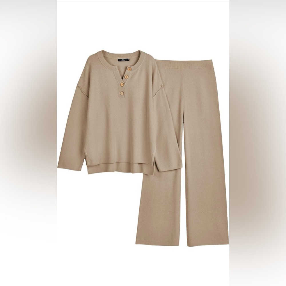 Khaki Lounge Set